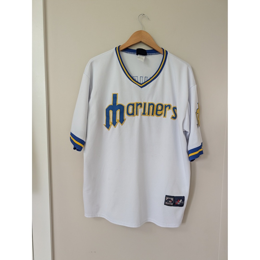 Majestic Seattle Mariners Ichiro Suzuki 51 Jersey Cooperstown Collection L